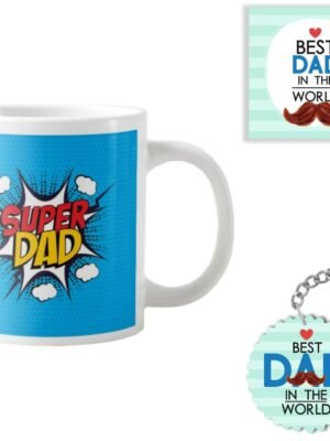 Super Dad Combo Set of 3 - Mug, Coaster, Keychain