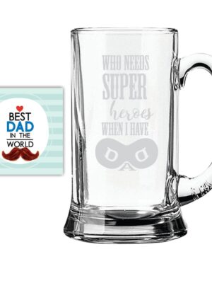 Super Hero Dad Beer Mug