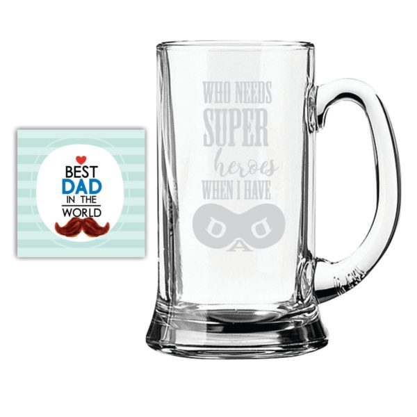 Bowtie Best Dad Beer Mug