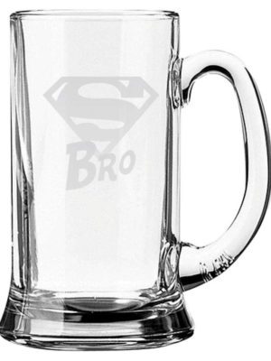 Engraved Super Brother Beer Mug