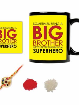 Superhero Big Brother Black Mug