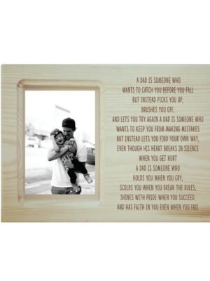 Thanks for Your Faith Dad Engraved Poem Photo Frame