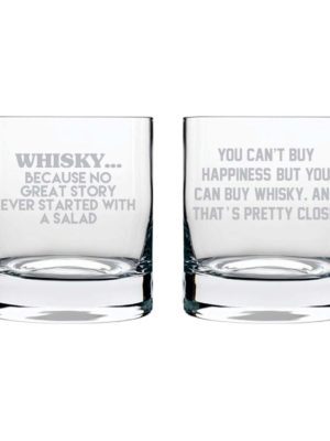 The Storyteller Engraved Whiskey Glasses - Set of 2