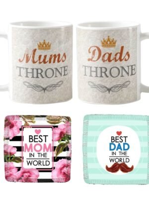 Throne Mom Dad Couple Coffee Mug