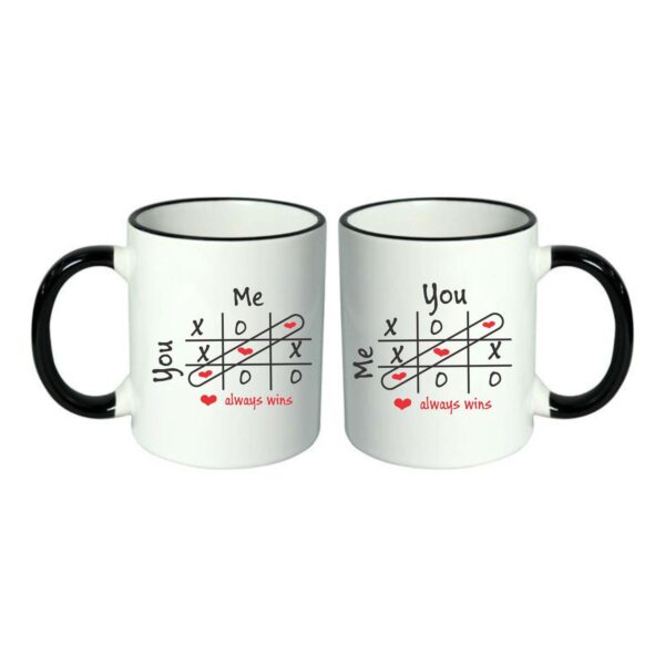 Tic Tac Toe Couple Mugs