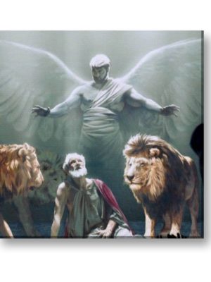 Daniel in the Lion's Den Bible Lord Jesus Wall Paintings Frame