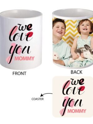 Personalized We Love You Mommy Photo Mug