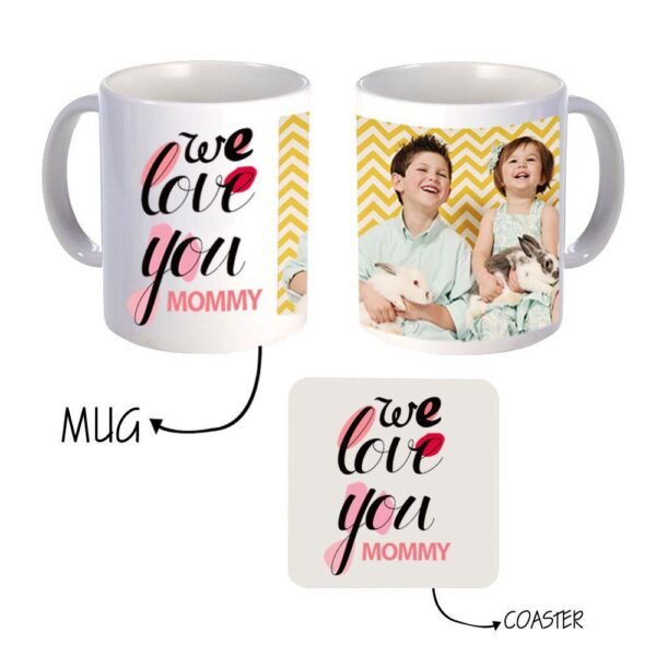 Personalized We Love You Mommy Photo Mug