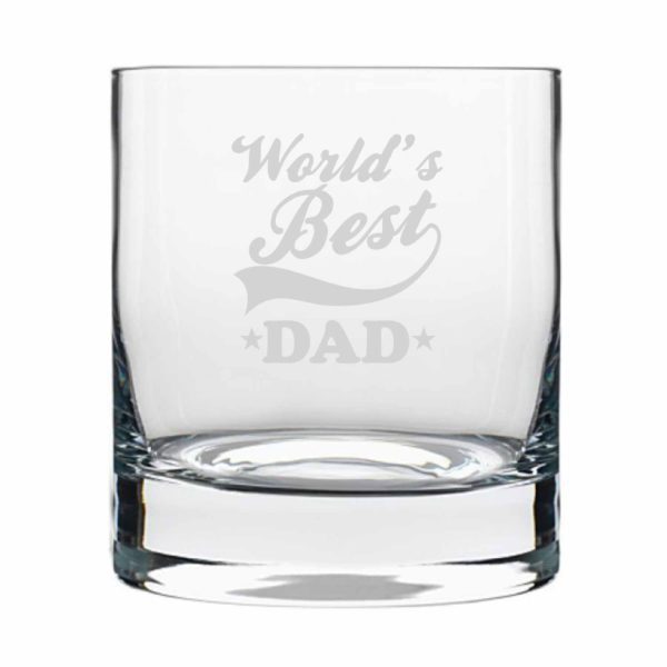 World's Best Dad Whiskey Glass