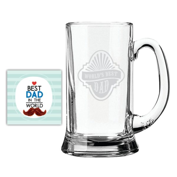 Bowtie Best Dad Beer Mug