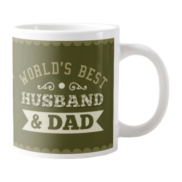 Worlds Best Dad Husband Combo Set of 3 - Mug, Coaster, Keychain