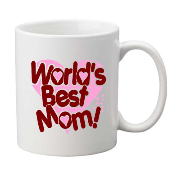 Heart Worlds Best Mom Mug