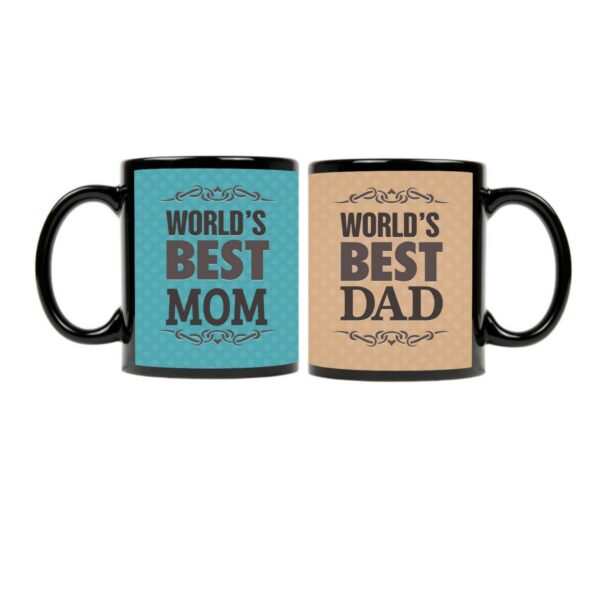 Worlds Best Mom Dad Couple Coffee Mug