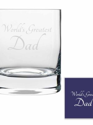 World's Greatest Dad Whiskey Glass