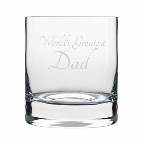 World's Greatest Dad Whiskey Glass