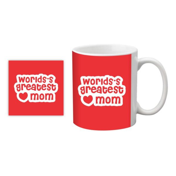 Worlds Greatest Mom Mug Red