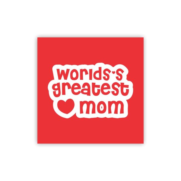 Worlds Greatest Mom Mug Red