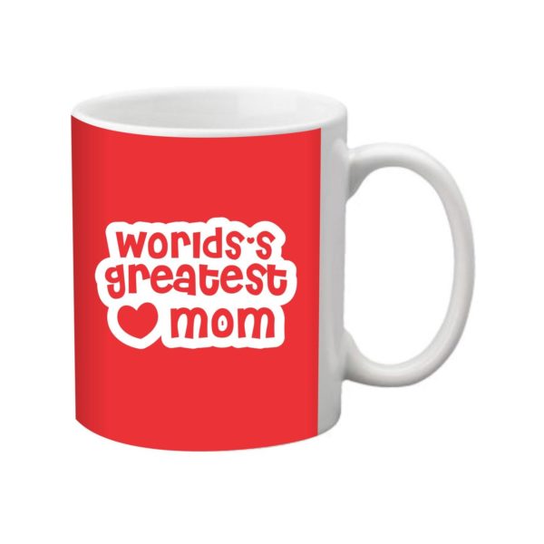 Worlds Greatest Mom Mug Red