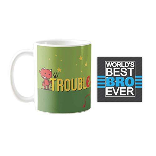 Brother Double Trouble Quote Printed Mug