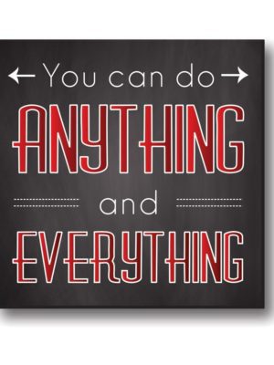 You Can Do Anything Motivational Canvas Frame