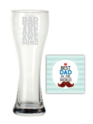 You are Awesome Dad Beer Pilsner Glass