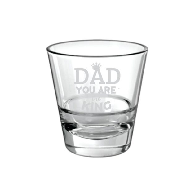 Moustache Awesome Dad Whiskey Glass