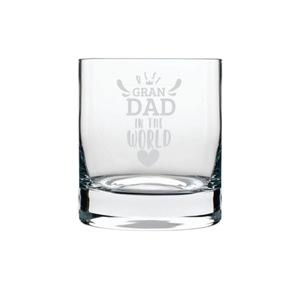 Best Grandad in the World Whiskey Glass