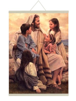 Joyful Lord Jesus  Canvas Scroll