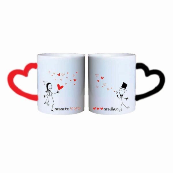 Blown Away By Love Lover Couple Mugs