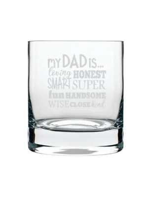 Handsome Cool Dad Whiskey Glass