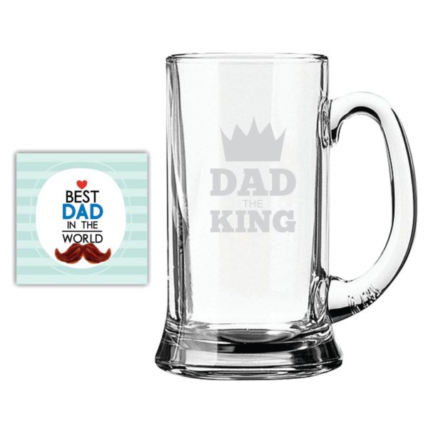 Bowtie Best Dad Beer Mug