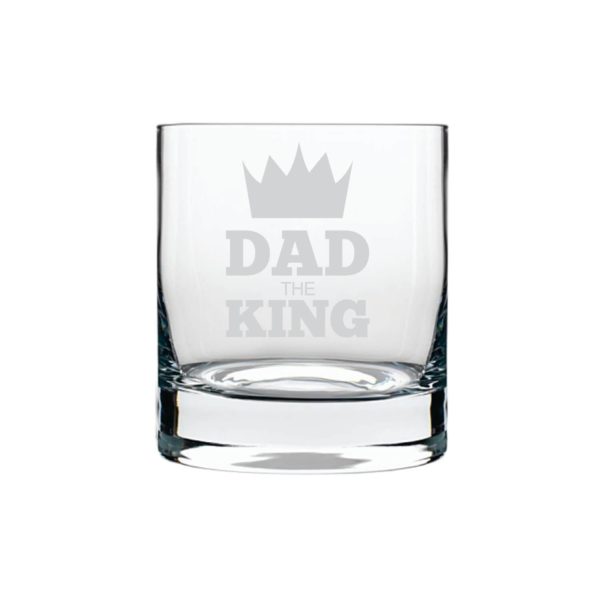 Moustache Awesome Dad Whiskey Glass