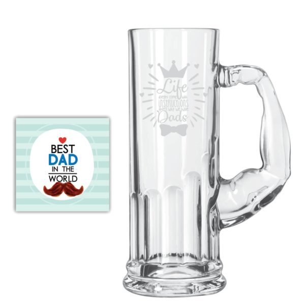 Bowtie Best Dad Beer Mug