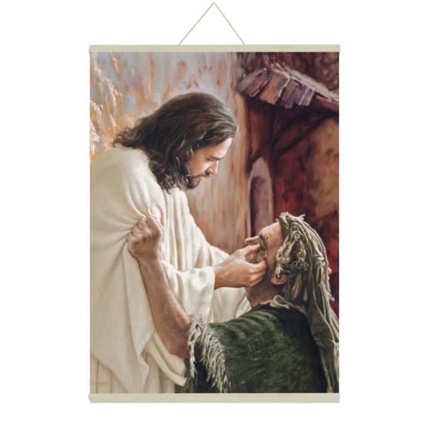 Life Saver Lord Jesus Canvas Scroll