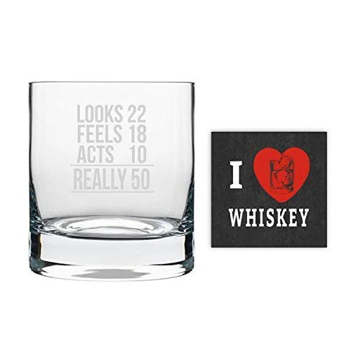 Looks Feels Acts Really Engraved Whiskey Glass