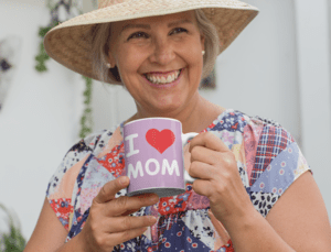 I Love Mom Coffee Mug