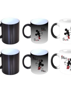 Soulmate Mr. Mrs. Mickey Minnie Magic Couple Mugs