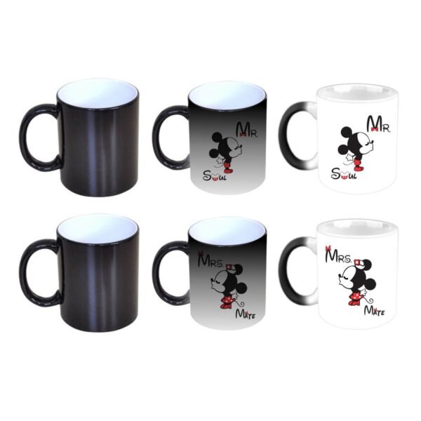 Soulmate Mr. Mrs. Mickey Minnie Magic Couple Mugs