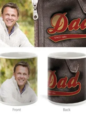Personalized Dad Since Year Photo Mug