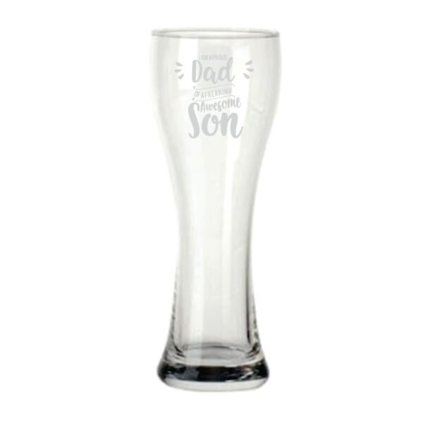 Best Dad in the World Beer Pilsner Glass