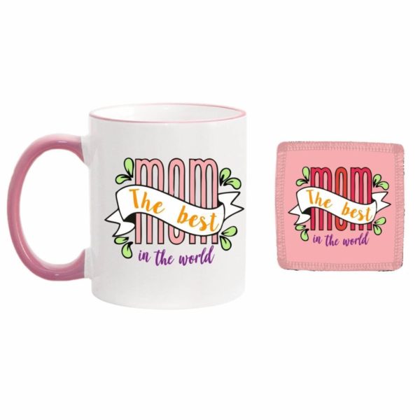 Colorful The Best Mom in the World Coffee Mug