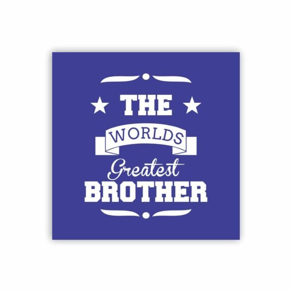 Engraved Greatest Brother Beer Mug With Coaster