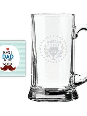 Worlds Greatest Dad Trophy Beer Mug