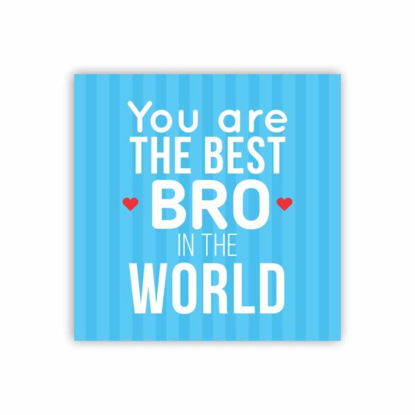 Engraved You Are Best Bro In the World Brother Beer Mug