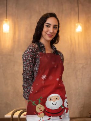 Santa And Friends Printed Christmas apron