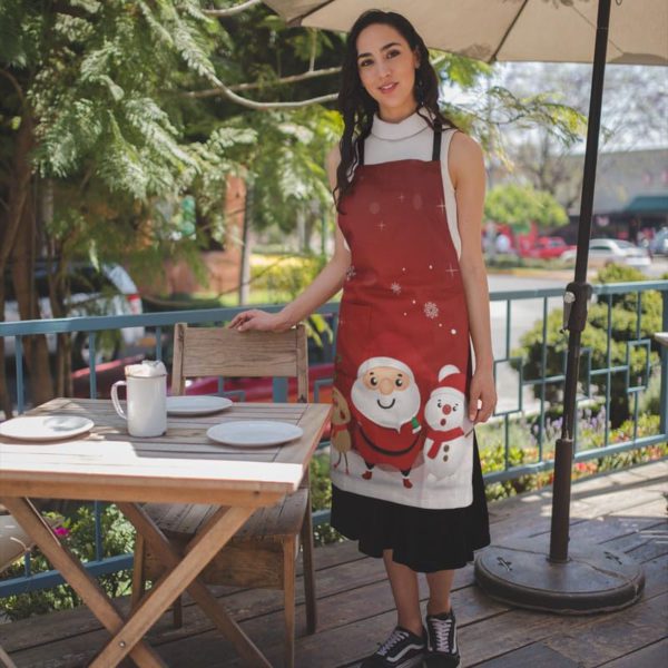 Santa And Friends Printed Christmas apron