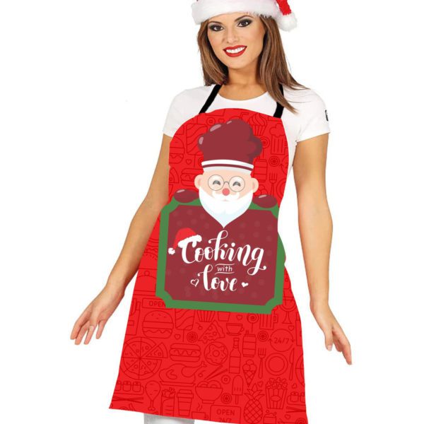 Cooking With Love Christmas Apron