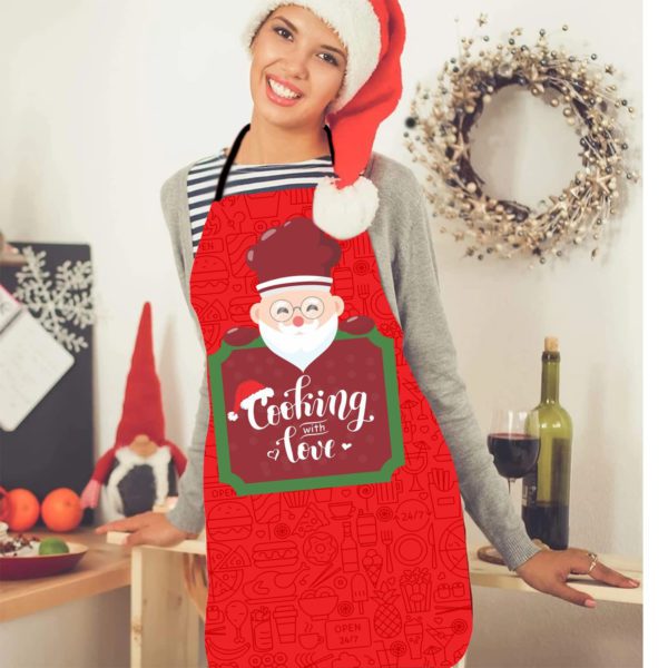 Cooking With Love Christmas Apron