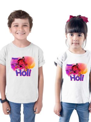 Krishna Flute Holi Sibling T-Shirts