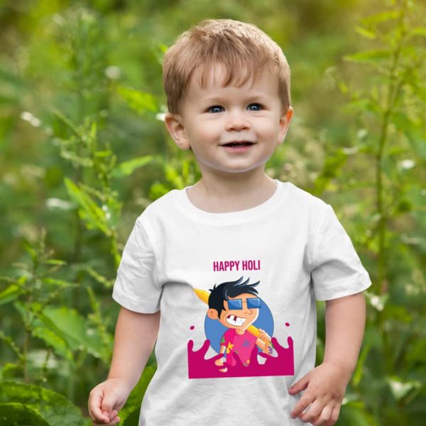 Holi Kids T-Shirts Printed Naughty Kids